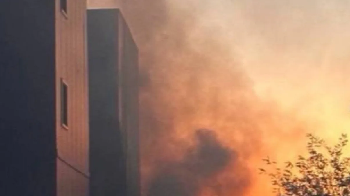 Strike on Zaporizhzhia: a commercial facility is on fire